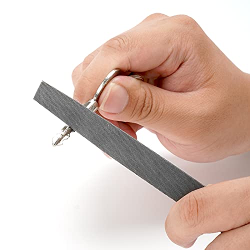 Xaqishire 6-Inch Half Round Medium Cut File, Double Cut Teeth, High Carbon Steel, Single Hand File Without Handle, Suitable For Shaping Metal, Wood, Etc. #TOP6