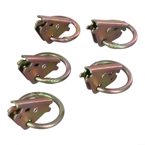 E-Track Tie Down Ring Set di ancoraggi in acciaio O Ring per rimorchio RV camper Van Cargo sistema di fissaggio per una maggiore sicurezza del carico in camper, rimorchi e barche