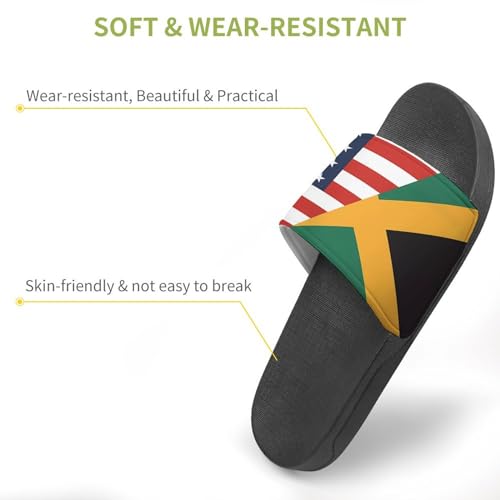 Flag of U.S. Jamaica Flag House Sandals Non-Slip Bathroom Slippers Beach Summer Shoes for Men Women3