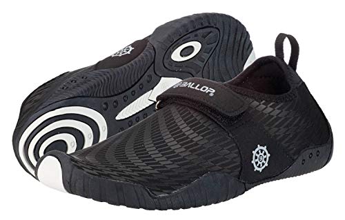 BALLOP Skinfit Patrol – Zapatos de agua, descalzo, bañador, surf con suela V2 robusta, Negro , 46,6 -47 EU