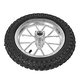Ejoyous 12,5-Zoll-Motorradreifen mit Aluminiumfelge, Langlebiges Rad für Coolster Mini Dirt Bike, Komfortable Fahrt