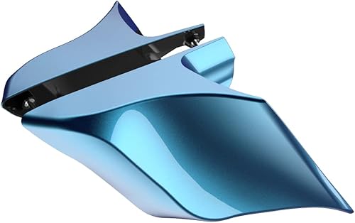 Miniatura 183 de Advanblack Barracuda - Cubiertas laterales estiradas plateadas (brillantes), paneles extendidos para Harley Touring Street Glide Road Glide Electra