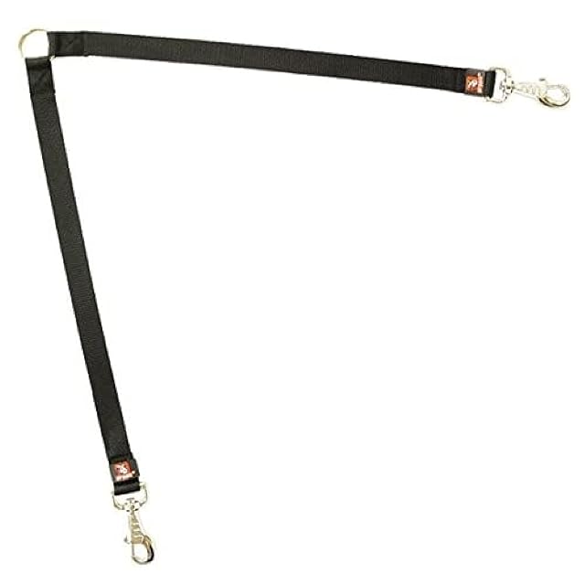 Arppe 4077012509 Acople Dos Perros Nylon Basic, Negro