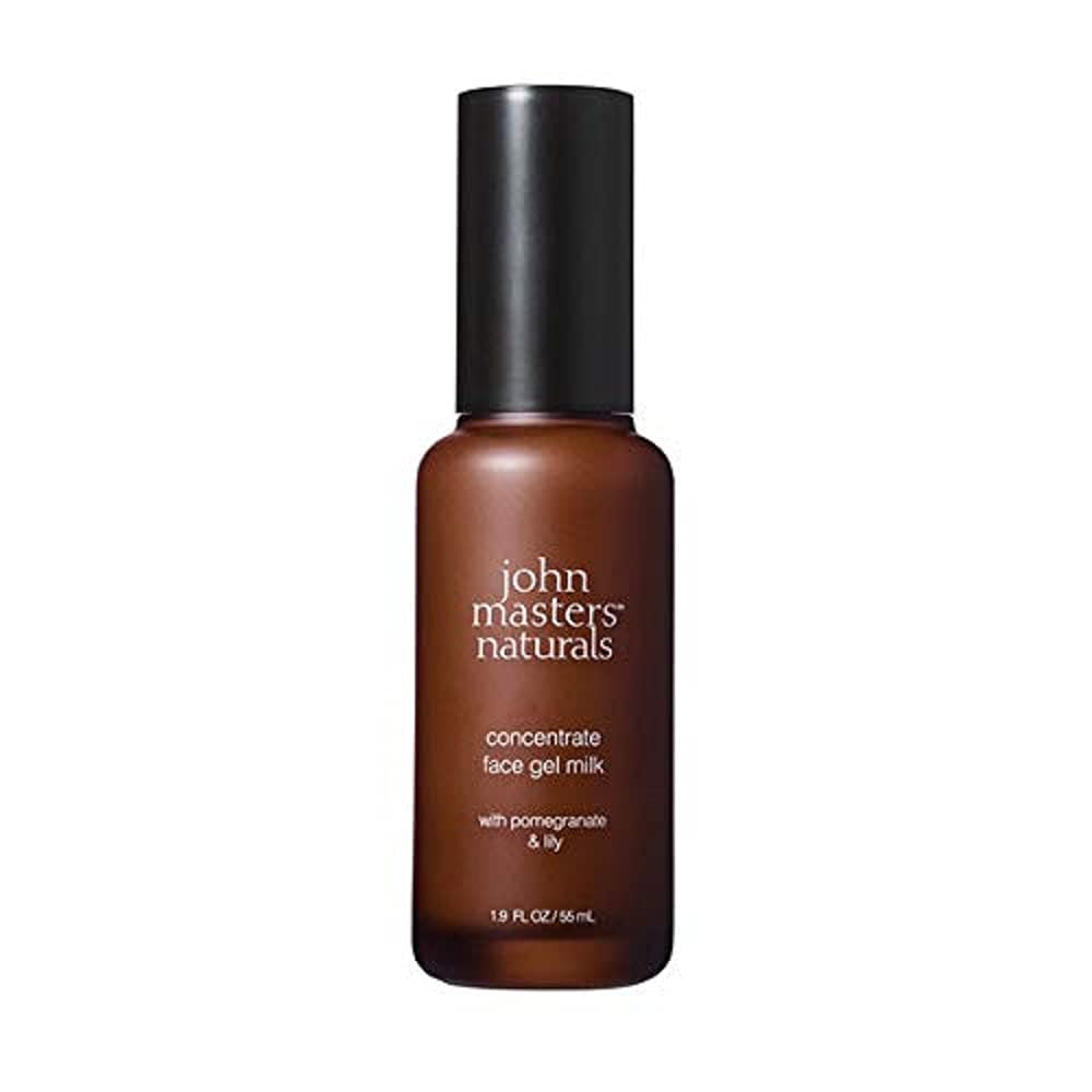 John Masters Concentrate Face Gel Milk with Pomegranate and Lily | Anti Aging | Certified COSMOS Organic | Lightweight Hydration | Cruelty-Free, 1.9 oz (55 ml)