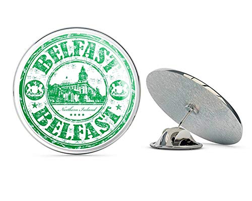 Belfast Northern Ireland Round Metal 0.75