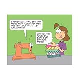 面白いカレンダー 2026 コミックテーマの 12 か月壁掛けカレンダー - 面白いコレクションプランナー、計画、スケジュール、女性、キルティング愛好家、ホームオフィス、学校、勉強の仕事を追跡します。