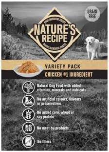 Nature’s Recipe Chicken, Chicken & Duck, Chicken & Venison Wet Dog Food Variety Pack 936 g 12 pk — view 3