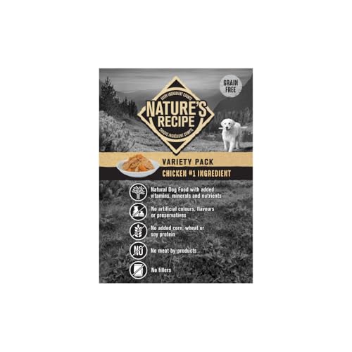 Nature’s Recipe Chicken, Chicken & Duck, Chicken & Venison Wet Dog Food Variety Pack 936 g 12 pk image 3
