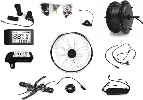 Kit de conversión de bicicleta eléctrica de TZIPower BAFANG 36 V 250 W con LCD 500S (StVZO) E Bike Kit 25 kmh bicicleta eléctrica 20, 26, 28. Kit de conversión Pedelec de 27,5 y 29 pulgadas., tamaño 26 Zoll Hydraulik Sensoren