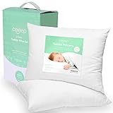 Celeep - Juego de 2 almohadas para bebé de 13 x 18 pulgadas, tamaño pequeño, almohada para bebé...