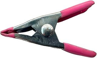 Abrazaderas de resorte de metal multiusos de 5 cm, adecuadas tanto para fondos de fotografía como para trabajos de carpintería (rosa)