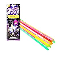 Navoys 15 Piece Set of Glow Sticks -Brightly Coloured Party Sticks For Adults and Children, Neon UV Accessories, 20.3cm / 8\", Great for Party Games (15 Pieces, 8'' Glow Sticks)