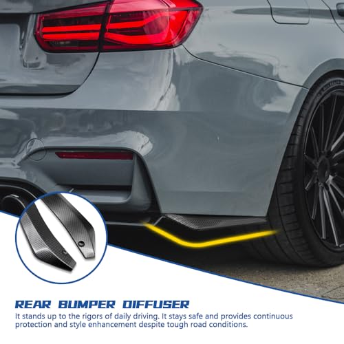Diffuseur de pare-chocs arrière look carbone chic pour votre voiture