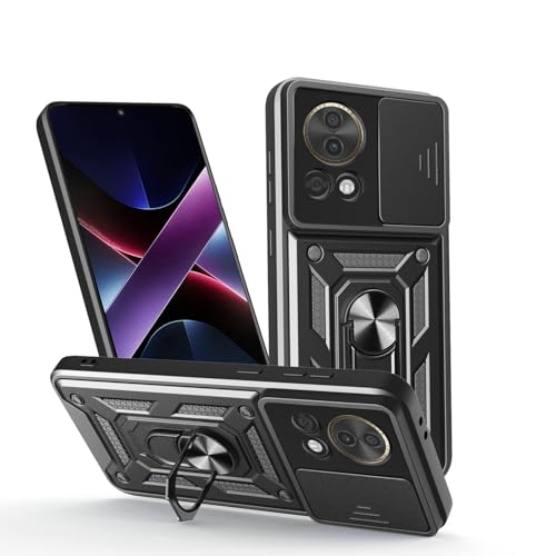 Coque Huawei Nova 12 avec protège-objectif pour Huawei Nova 13 BLK-AL80, antichoc et anti-rayures