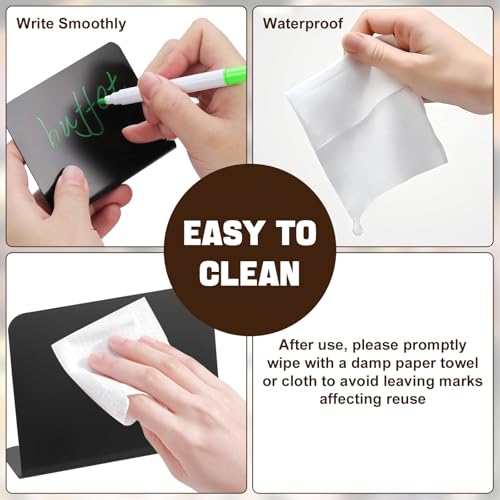 Kezidhp 30 Stück Buffet Schilder, Preisschilder Aufsteller mit 6 Farben Flüssigkreidemarker, Kleine Tafeln zum Beschriften, Reserviert Schilder Gastronomie, Für Gastronomie Buffet Café Hochzeit Party