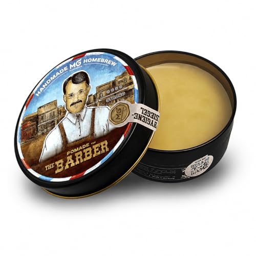 MG Pomade THE BARBER – Pomada Capilar Hombre, Clásica con Base de Aceite – Resistente al Agua – Fijación Fuerte con Efecto Mate – Cera de Peinado para Cabello y Barba - matte clay