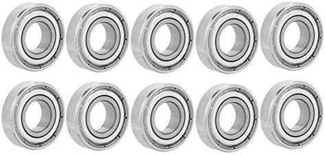 (pack of 10)6900Z Bearings, Walfront 6900Z Double Shielded, 10x22x6mm Miniature Ball Bearings of Bearings steel