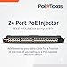 PoE Texas 24 Port PoE Injector - Multi-Port PoE Gigabit Rack Mount Midspan for IP Cameras, Phones, WiFi AP, Add Power Over Ethernet to Non-PoE Switch or Network Router, Includes 56v 240w Power Supply