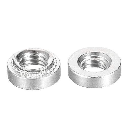 Uxcell Self -Clinching Nuts,#10-32 X 0.14-Inch Stainless Steel Rivet Nut Round Head Steel Metal Sheet Mounting Hardware Fastener 50Pcs #TOP3