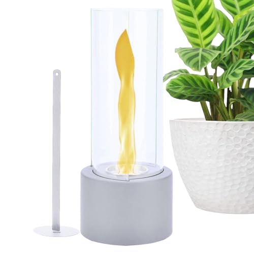 Byuexhp Cheminée De Table,Lampe De Table Tornade Ajustable Et Sécuritaire pour Intérieur Et Extérieur - Cheminée D'Appoint pour Jardin Et Patio,pour La Maison, La Chambre, La De Chevet Et Le