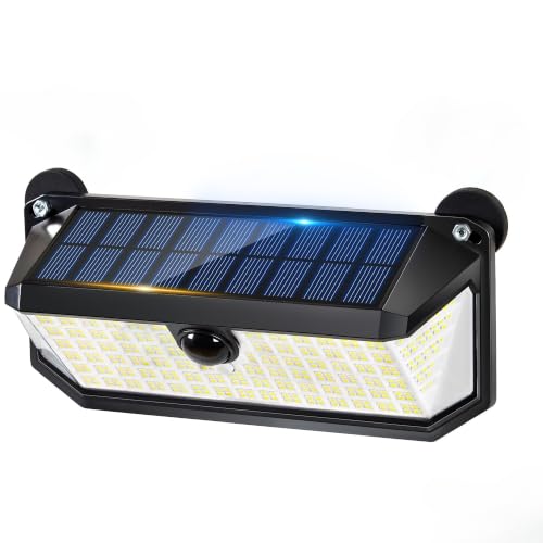 Image of 416LED 1500LM Thumok Magnetic Solar Lights Outdoor,RV Exterior Lights with Motion Sensor, Solar Security Lights IP65 Waterproof with Strong Magnets for Deck, Patio, RV, Camper