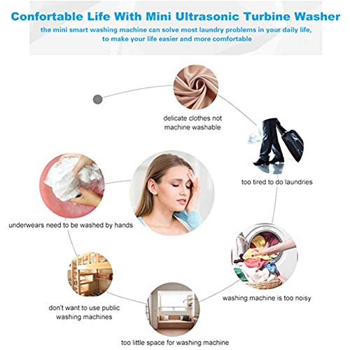 NSSTAR Draagbare automatische mini-wasreiniger, reiswasmachine, persoonlijke roterende ultrasone wasmachine - Image 6