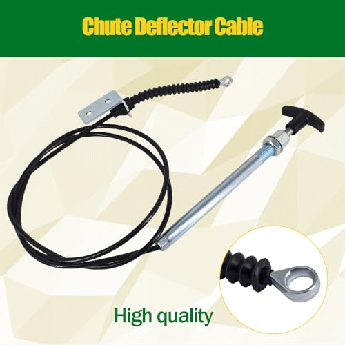 Image of Chute Deflector Cable Replaces for John Deere AM134404 Spout Control Input Cable Fits for JD 44 Inch Snow Blower on L 100 110 120 130 X 300 320 340 500 520 540 LA D E Series Lawn Tractors