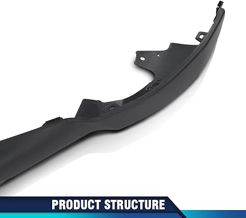 Miniatura 4 de PIT66 Conjunto de cubierta de cenefa de parachoques delantero inferior, compatible con Toyota Rav4 LE 2016 2017 2018 TO1095207, 524110R060, negro
