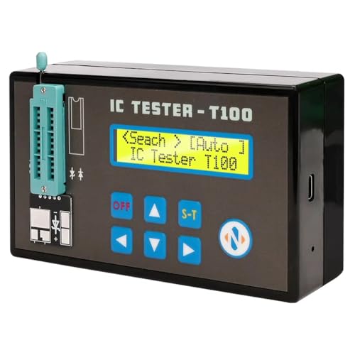 Wooswen IC Tester Transistor Diode Tester IC Chips Detector for Test Logic Chips, 74HC, 74LS, CD40, 45/145