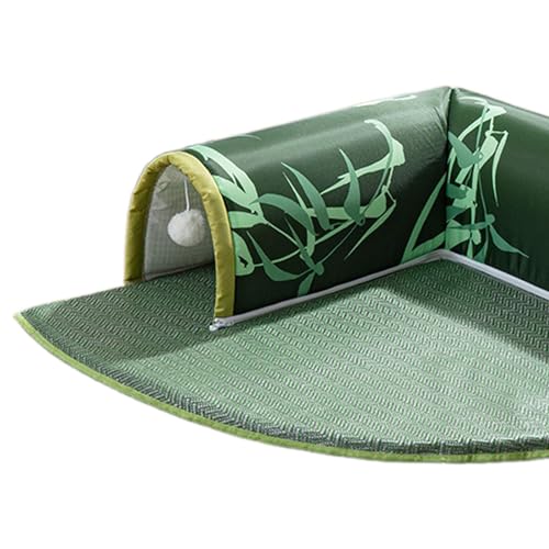 Cabaña para jugar con alfombra extraíble contra el estrés animal 5