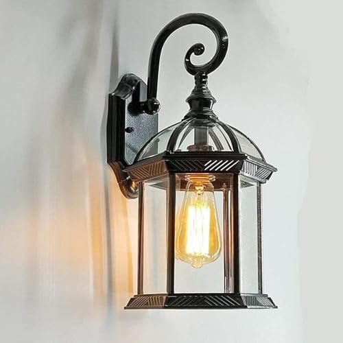 Lámpara de pared for exteriores moderna y sencilla, de acero inoxidable, moderna lámpara de pared for exteriores con casquillo E27, sin bombilla, 220-240 V, 60 W, bombilla E27 , Araña de techo
