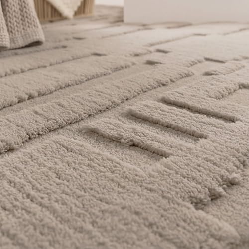 Tapis lavable grand format TT Home pour simplifier l'entretien du salon