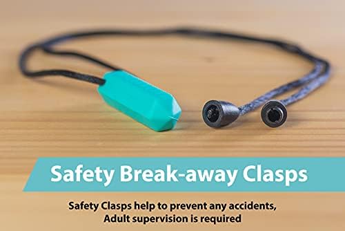 Tilcare Chew Chew Sensory Necklace  Best for Kids or Adults That Like Biting or Have Autism  Perfectly Textured Silicone Chewy Toys - Chewing Pendant for Boys & Girls - Chew Necklaces