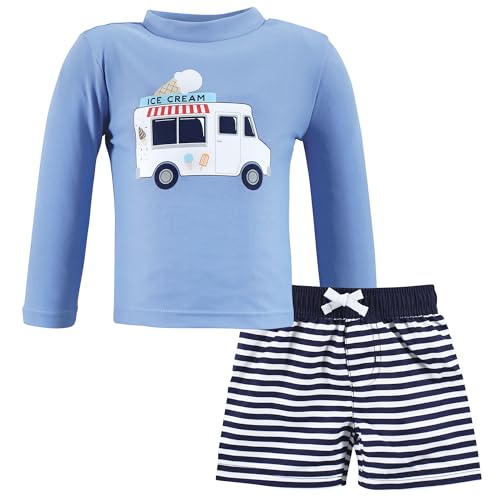 Ensemble rashguard bébé maillot de protection haut de gamme imprimé camion de glaces