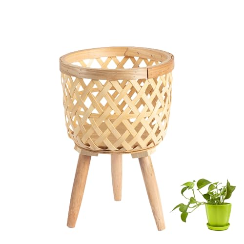 Support pour Plantes en Bambou et Tabouret Porte-Pot d'Intérieur Décoratif - 2