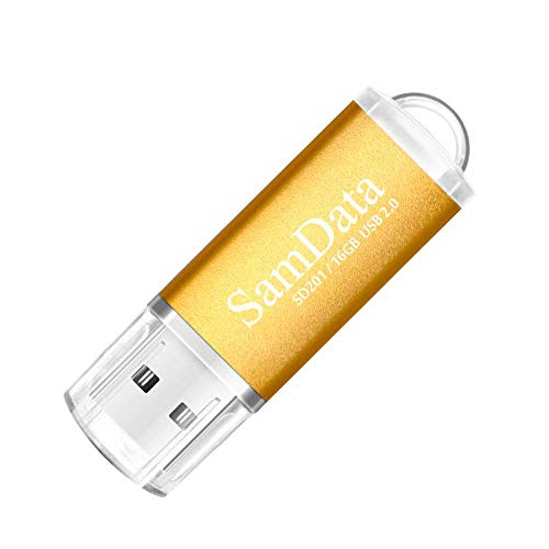 Samdata 4 Pack 16Gb Usb 2.0 Flash Drive Thumb Drives Memory Stick, 4 Colors: Blue Green Gold Red #TOP3