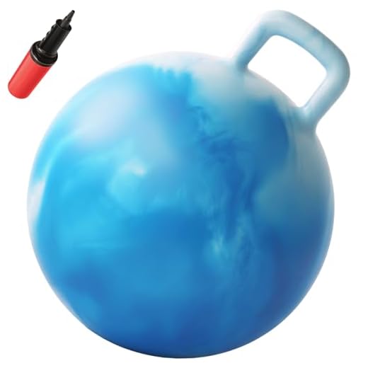 WALIKI Adult Size Hopper Ball | Jumping Ball | Hopping Ball | Bouncy Ball with Handles | Blue 29”