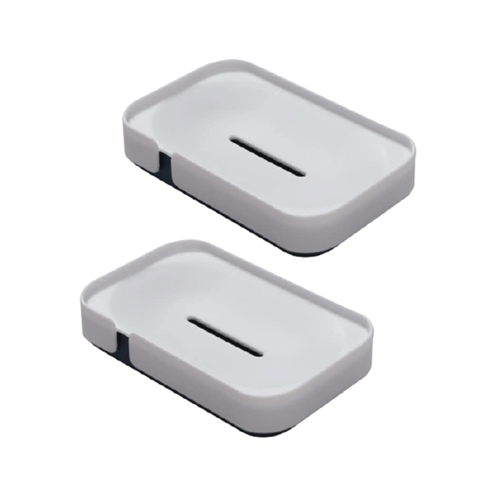 soap box holder, Soap Dish Holder,SoapTray,Self-Draining Household drain, PP Plastic(Type C)