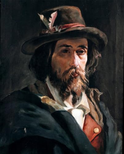 Portrait Francesco Nullo Domenico Morelli toile moderne pour habiller un grand mur
