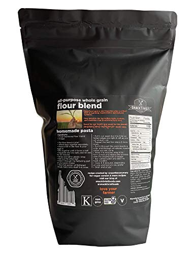 Snacktivist - All-Purpose Whole Grain Flour Blend, Gluten-Free, Plant-Based, Non-Gmo, Vegan (5 Lb) #TOP1