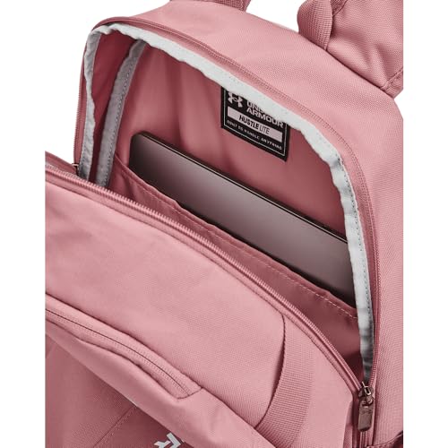 Image of Under Armour Unisex-Adult Hustle Lite Backpack, (697) Pink Elixir /Pink Elixir /White, One Size Fits All