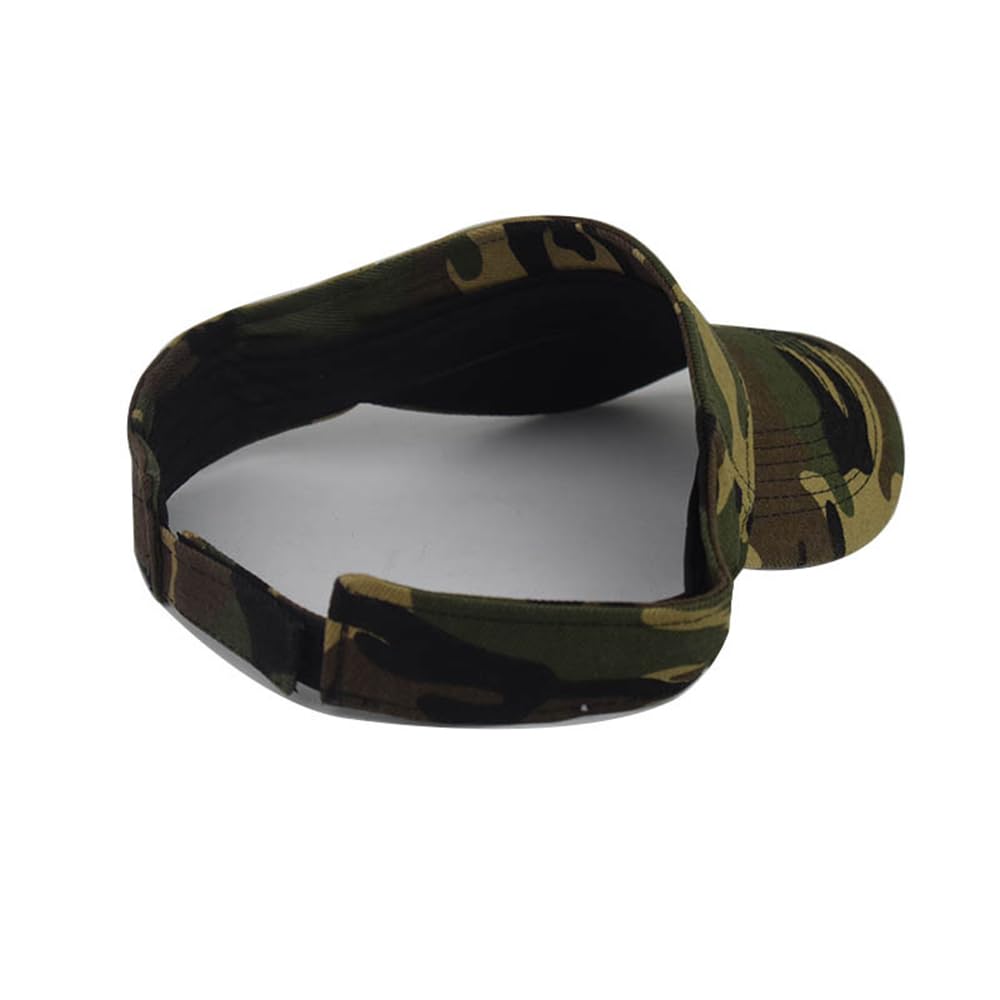 Sombreros deportivos con visera para el sol, diseño de camuflaje Dacron, para tenis, correr, viseras vacías, gorra de béisbol y playa para hombres y mujeres