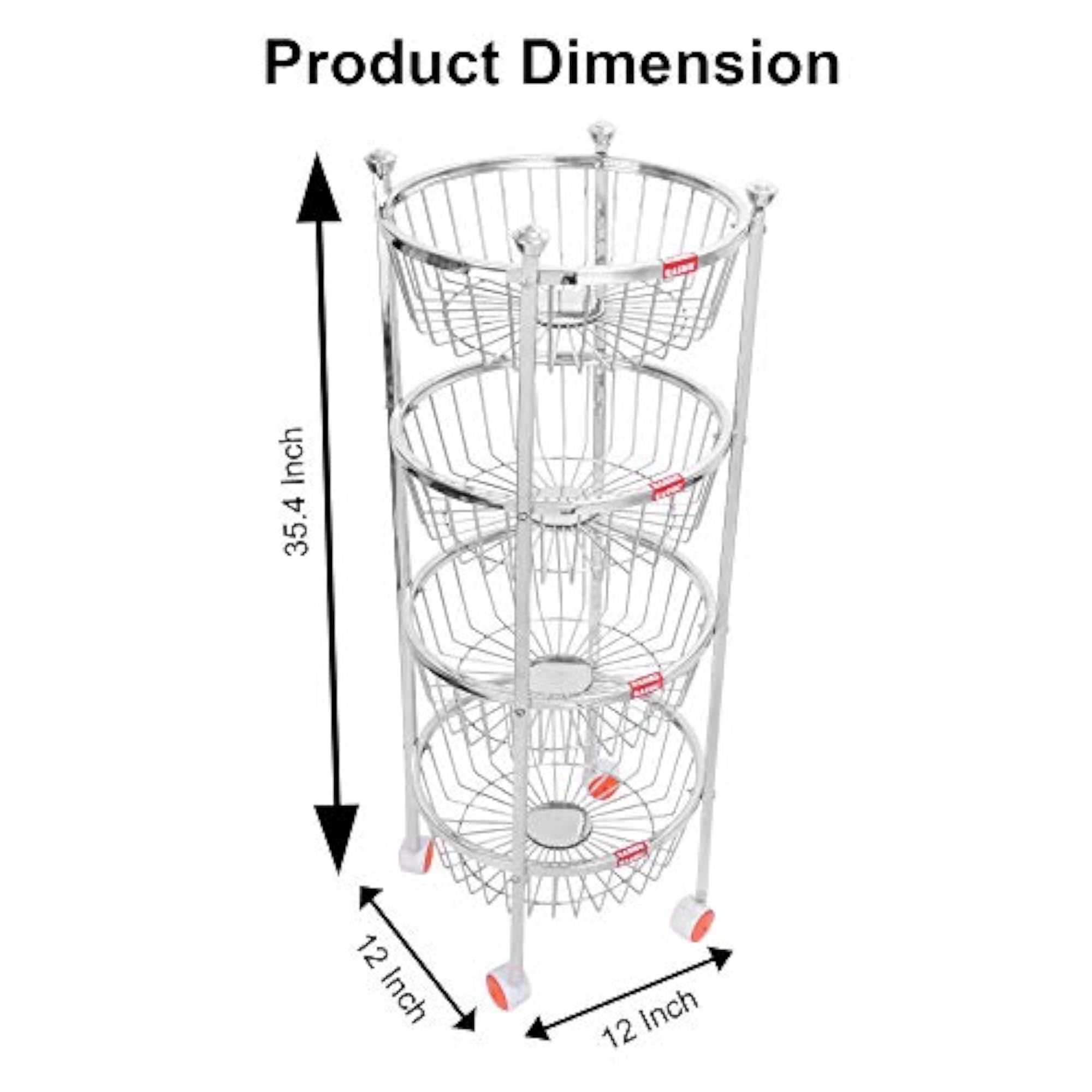 Stainless Steel Fruit and Vegetable Storage Stand Rack