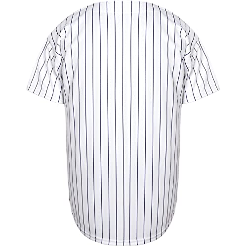 Camiseta de Béisbol MESOSPERO Plain Button Down Blank de Manga Corta, estilo Hipster Hip Hop miniatura 3