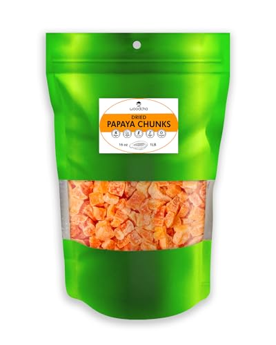 Woodcha Dried Papaya Fruit, Dehydrated Papaya Chunks cover