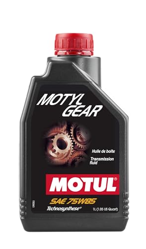 Motul Gear 75W85 Manual Transmission Fluid &ndash; Technosynthese Synthetic Gear Oil, GL-4 Performance for Smooth Shifting & Wear Protection, 1 Liter