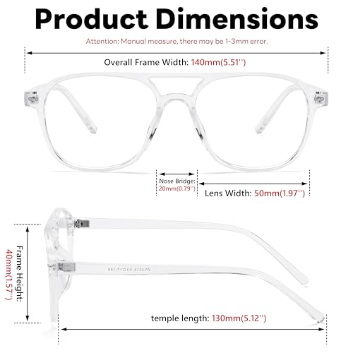 Image of FEISEDY Blue Light Blocking Glasses Women Men Square Computer Lightweight Pilot Glasses Anti Eyestrain & UV Glare B0141