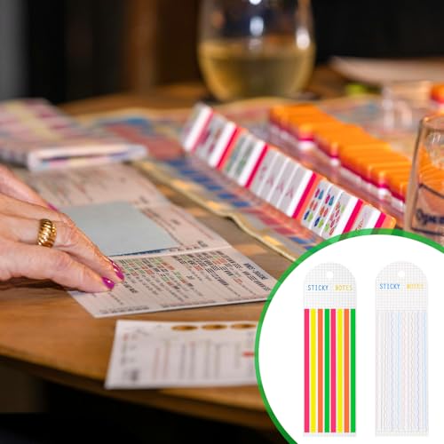 2 piezas Notas Transparentes para Mahjong, Adhesivos miniatura 7