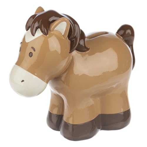 Image of Ganz Horse Money Bank, 7-inch Length, Brown, BG4663