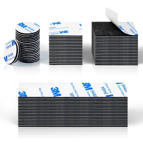 Weenkilly SMT 80 Pcs Double Sided Foam Tape- Black Waterproof Self Adhesive Pads cover